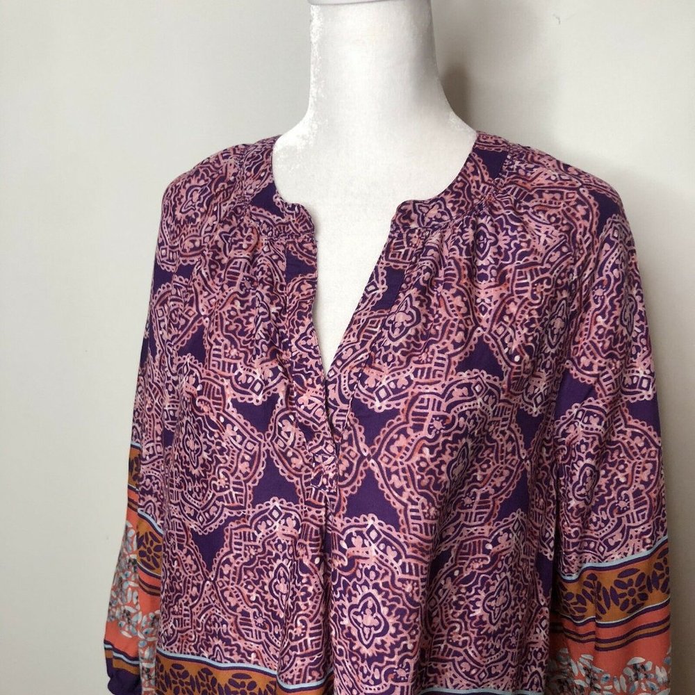 Beach Lunch Lounge M Medallion Pullover Purple Cor - Picture 5 of 9